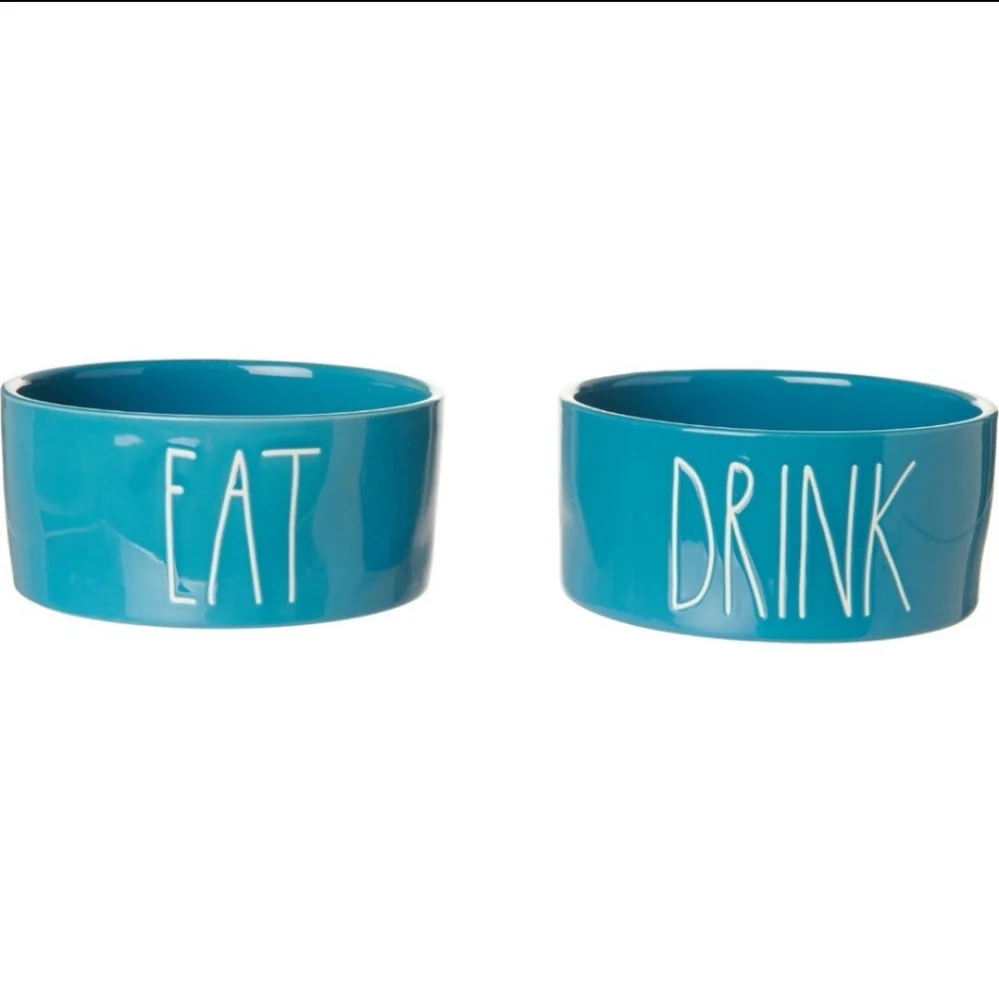 🥳🎈HOST PICK!🎈🥳 💙 RAE DUNN Eat & Drink Pet Bowls 💙 - Picture 1 of 1